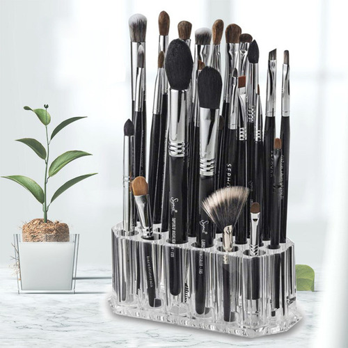 26 Ranuras Para Almacenamiento De Brochas De Maquillaje, Acr