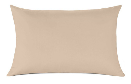 Fronha Algodão Crystal Liso Travesseiro 50 X 70cm Teka Cor Creme