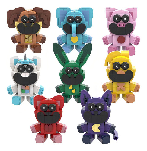 Juego De Bloques De Construcción New Poppy3 Smiling Critters Cantidad De Piezas 8
