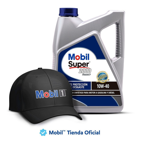 Mobil Super 2000 Formula P 10w-40, 4lt + Jockey De Regalo