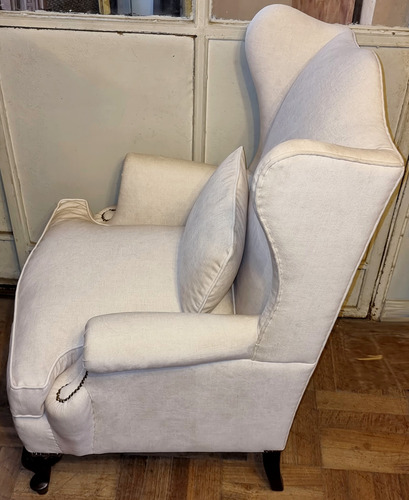 Sillon Bergere Estilo Reina Ana Con Riñonera De Lingue (Usado)