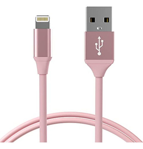 Talkworks iPhone Charger Lightning Cable 4ft Short Strain Re