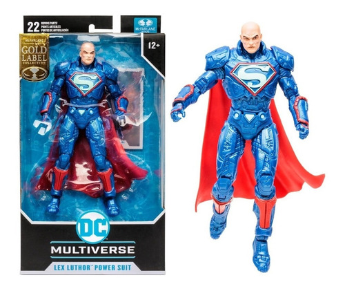 Lex Luthor Power Suit (gold Label), Dc Multiverse Mcfarlane