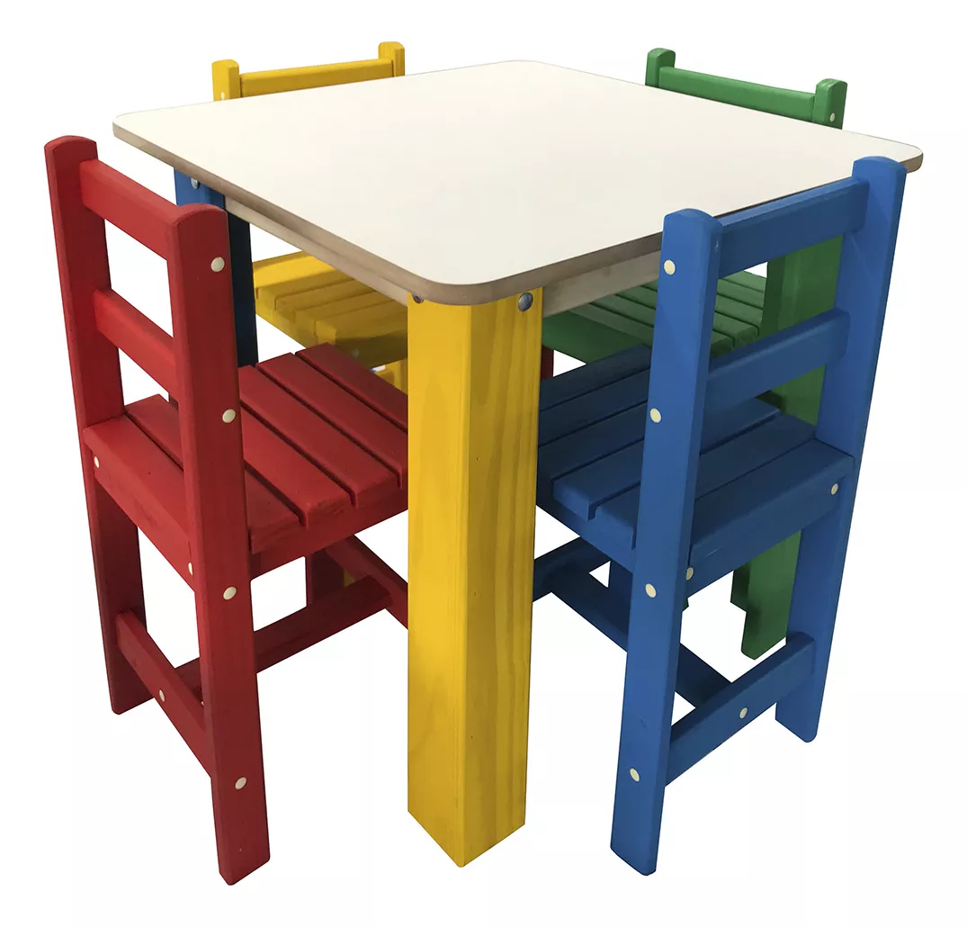 Segunda imagem para pesquisa de mesa infantil de madeira