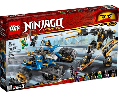 Lego Ninjago Ninja Mechs Trovao Invasor Com 576 Peças 71699
