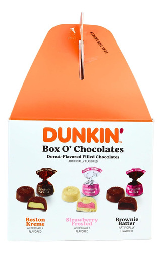 Donas De Chocolate Rellenos De Crema Dunkin' Donuts Box 425g