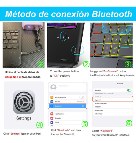 Funda Con Teclado Mouse Y Lápiz P/xiaomi Redmi Pad Se 11''