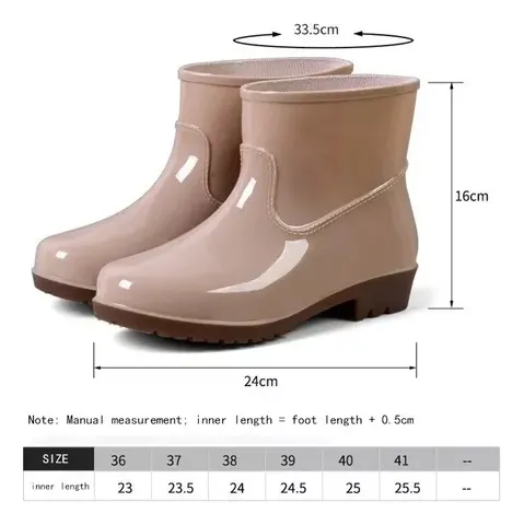 Bota De Lluvia De Goma Galocha, Ideal Para La Limpieza Del J