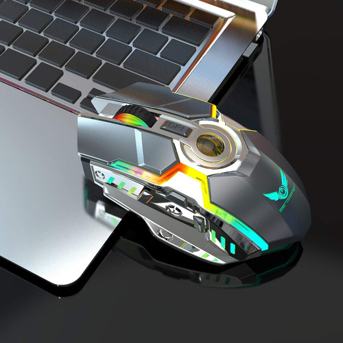 Ratones Inalámbricos Recargables Para Juegos Con Receptor Us