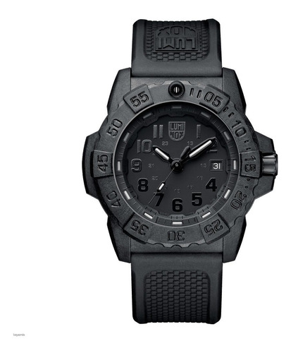 Reloj Luminox Navy Seal 3501.bo Blackout Negro Gas Luminoso