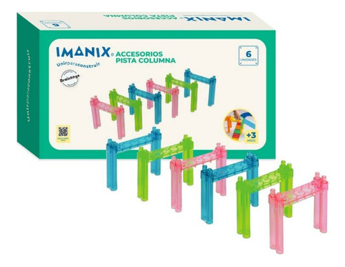 Imanix Accesorios Columnas 6 Piezas Braintoys