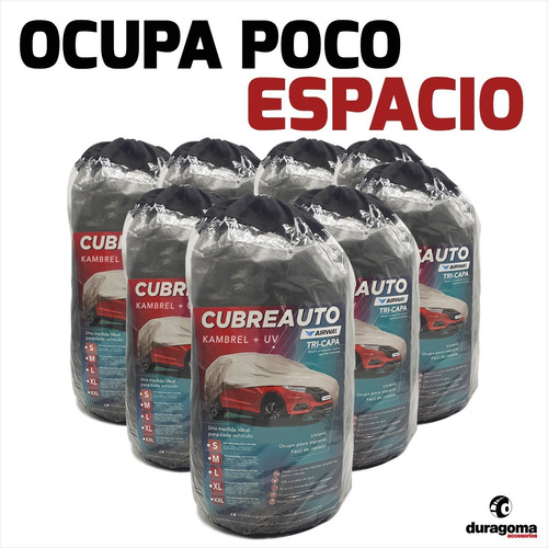 Imagen 6 de 9 de Funda Cubre Auto Coche Uv Impermeable + Bolso Varios Talles