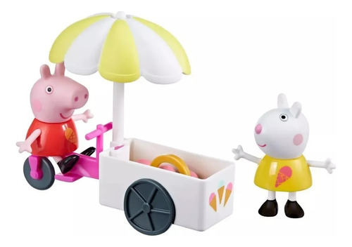 Peppa Pig Carrito De Helados Con Figura Y Accesorios