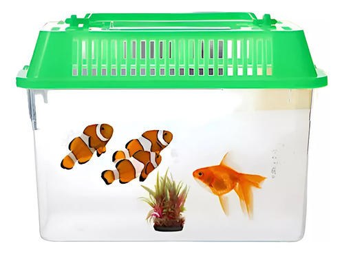 1 Mini Pecera Portátil / Acuarios Pez Tortuga Betta Etc. Color De La Tapa: Surtidos Y Al Azar