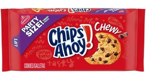 Nabisco Party Size Galletas Chips Ahoy Chewy! 737 G