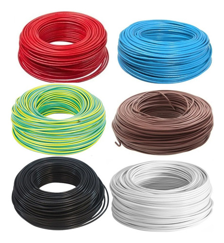 Cable Unipolar 0,75 Mm Normalizado Iram Color X Rollo 100 Mt