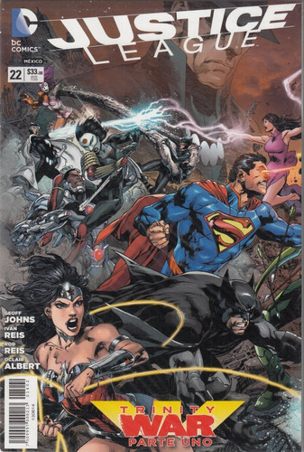 Comic Dc New 52 Justice League # 22 Trinity War Parte 1 