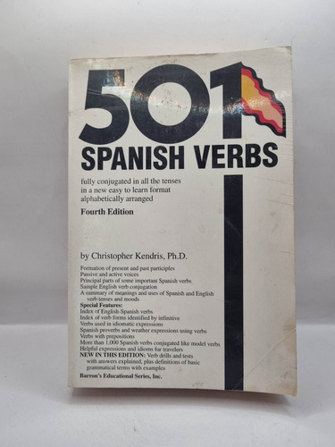 501 Spanish Verbs.christopher Kendris, Ph.d.