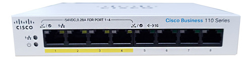 Switch Cisco Cbs110-8pp-d-na 8 Puertos Gigabit