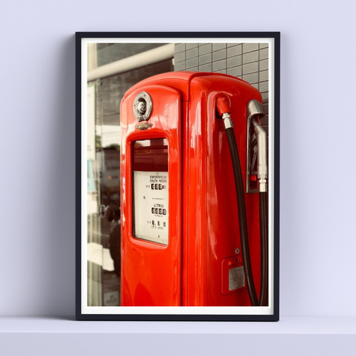 Cuadro Gasolinera Vintage Deco 30x40cm Listo P Colgar