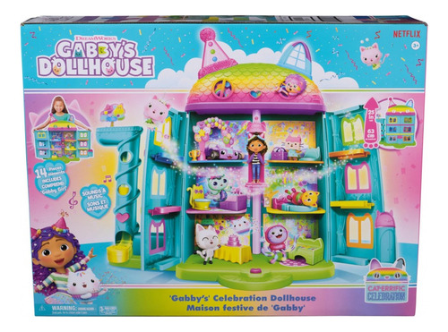Gabbys Dollhouse Celebration Cat-errific Casa De Muñecas