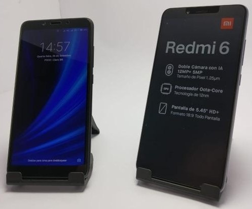 smartphone xiaomi redmi 6 64gb preto versão global