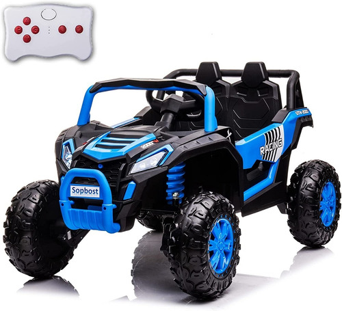 Camioneta 4x4 Control Remoto Niños 12v Color Azul Sopbost