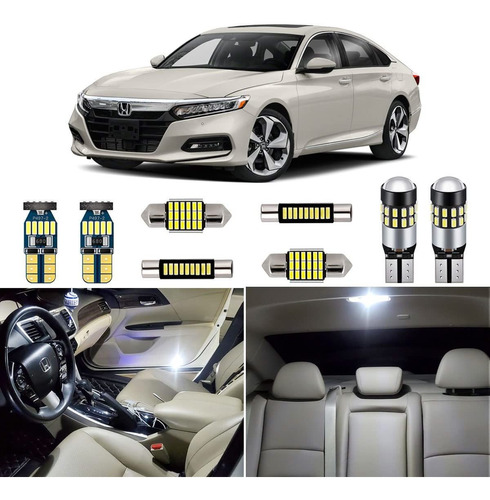 Autogine Kit 14 Pieza Luz Led Interior Blanca Para Honda 2 +