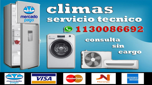 Imagen 1 de 5 de Service Reparación Heladeras - Lavarropas - A. Acondicionado