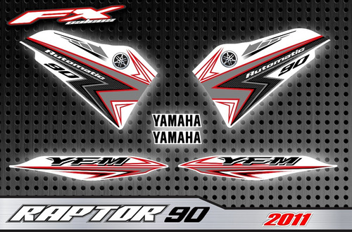 Calcos Simil Original Yamaha Raptor 90 2011  Fxcalcos