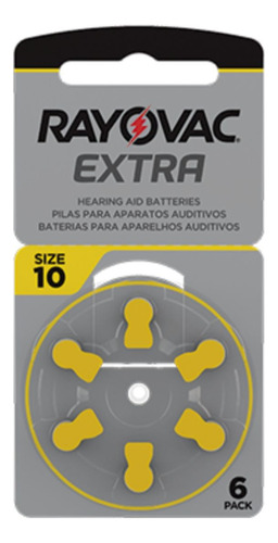 60 Pilas Para Audífono #10 Rayovac 1.45v