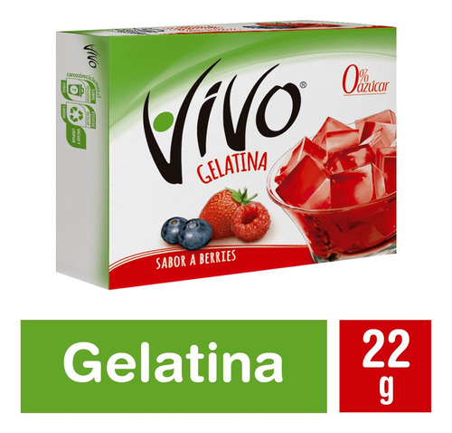 Vivo Gelatina Berries 22 Grs