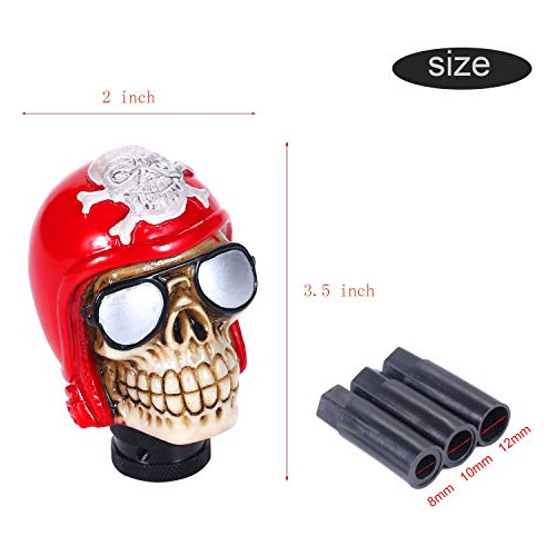 Pomo De Cambio Con Forma De Calavera De Bashineng, Palanca D
