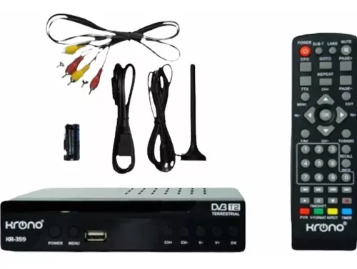 Decodificador TDT DVB FullHD Krono+Control+Antena