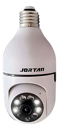 comprar Câmera De Segurança Lampada Wifi Smart Ip Jortan Jt-8177 Branco