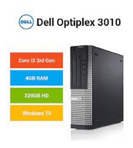 Imagen 1 de 2 de Computador Dell (off-lease) 3010 Sff I3-3220 4gb 320gb