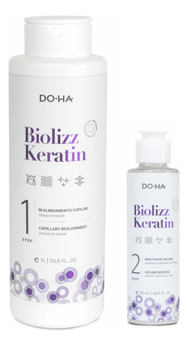 Kit Nova Biolizz Keratin Do-ha Doctor Hair Antiga Bioenzyme