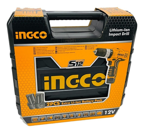 Imagen 5 de 6 de Taladro Impacto Percutor Inalámbrico 12v 2 Baterías Y Brocas