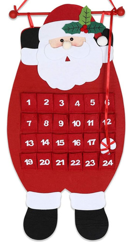 Calendario De Adviento De Papa Noel De Navidad Cuenta Regres