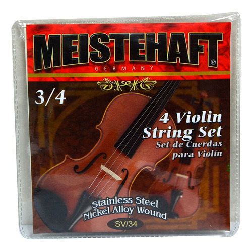 Set De Cuerdas Para Violin 3/4 Meistehaft