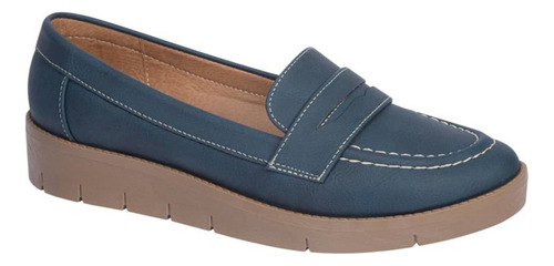 Zapato Confort De Dama Shosh 8101 Color Indigo