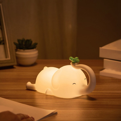 Bonita Luz Nocturna Led Con Forma De Elefante, Bonita Lámpar