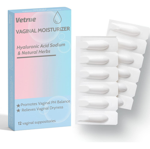 Vetrue Hidratante Intimo, Supositorio Vaginal Para Sequedad 
