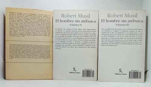 El Hombre Sin Atributos - Robert Musil - Seix Barral 3 Tomos (Usado)