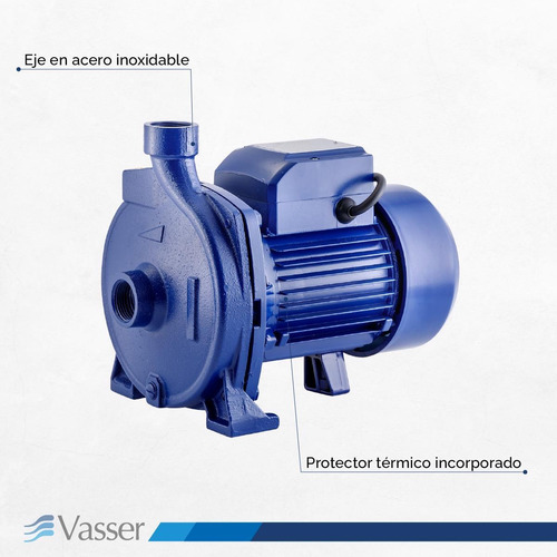 Bomba centrífuga centrífuga Vasser QC 75 0.75hp color azul 220V