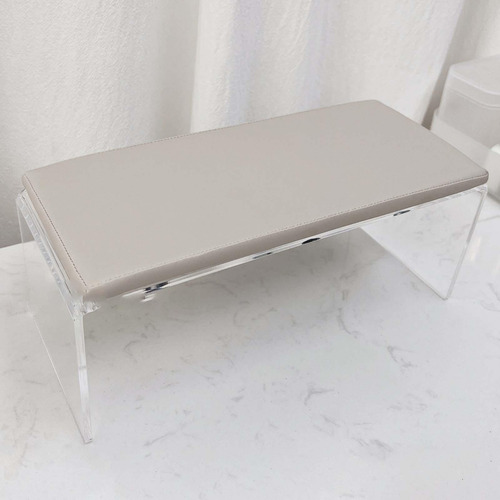 Nail Arm Rest Cojín Mesa Escritorio Estación Almohada Gris