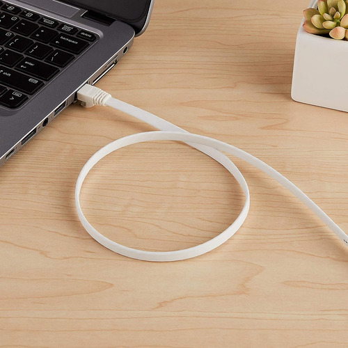 Cable Ethernet Rj45 Cat 7, Plano, 600 Mhz, 30.5 Mts