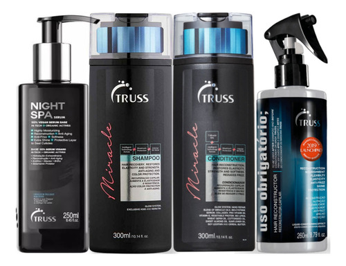 Truss Miracle Shampoo E Cond 300ml+uso Obrigatório+night Spa