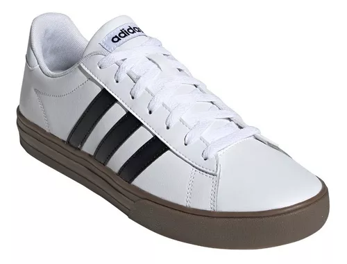 Tenis adidas Daily 2.0 De Piel Blanco Casual Hombre Full | Meses intereses