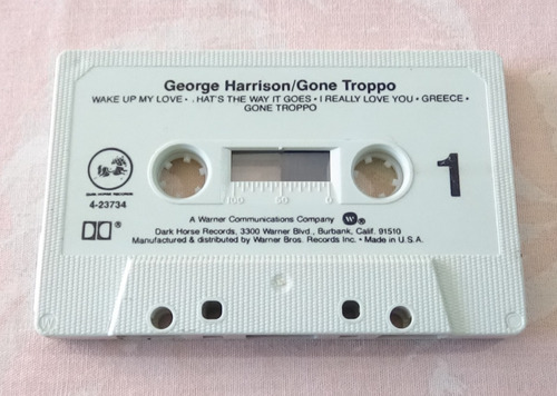 George Harrison Gone Troppo Tape Cassette Original Sin Caja 